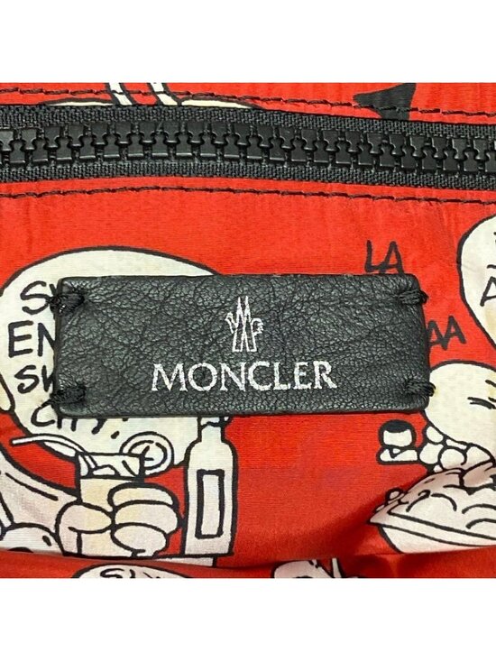 Moncler Backpack Kinly GM Black White Leather main image 9